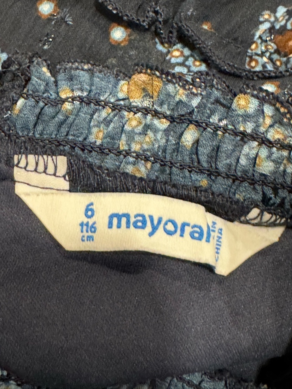 MAYORAL ~ Girls' Printed Dress | Size 6 - Picture 6 of 9